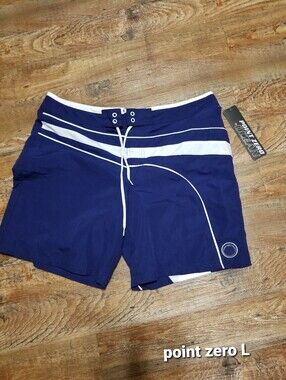 Point Zero Shorts Large Blue Swim Nwtags